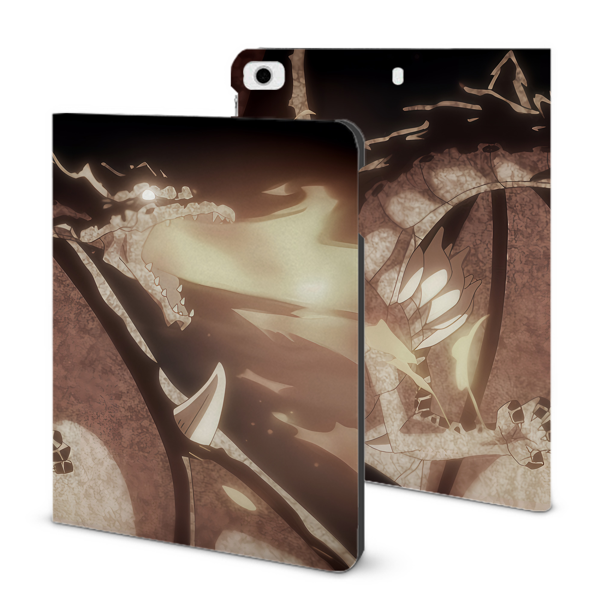 （画像用） 転スラ Regarding Reincarnated to Slime IPad ケース ブック型 PUレザー TPU 耐衝撃 軽量 薄型 ペン収納なし 全面保護 IPad 各モデル対応